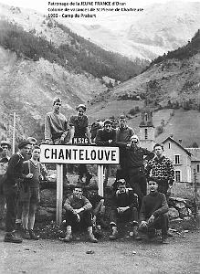 COLO JEUNE FRANCE 1956  camp de Prabert a Chantelouve